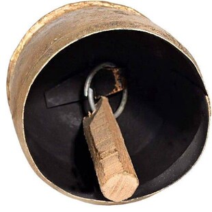 Metal Hanging Cow Decor Bells Home Rustic Length