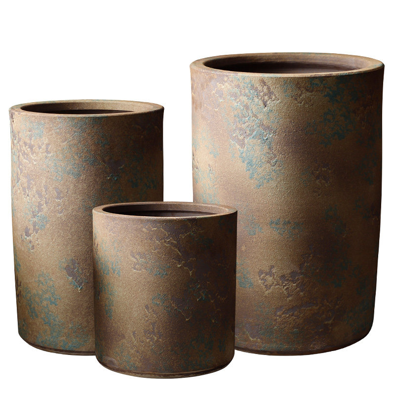 粗陶坛子复古大型落地花瓶庭院陶瓷落地大缸水缸花盆鱼缸庭院别墅,家居饰品,花盆,淘宝优惠券,粉丝福利购,淘宝优惠卷