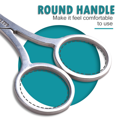 1Pcs Chameleon Pointed Eyebrow Scissor Makeup Eyelash Trimme