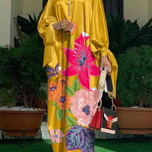 Women VONDA Summer Party Dress Vintage Floral Printed