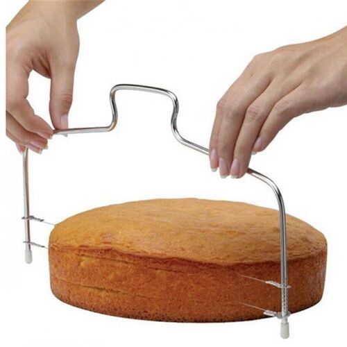 Double Line Adjustable Metal Cake Cutter Stainless Steel Cak