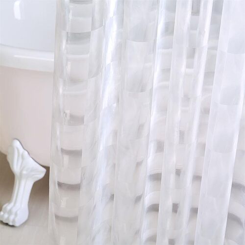 nordic shower curtain set free punching bathroom waterproof