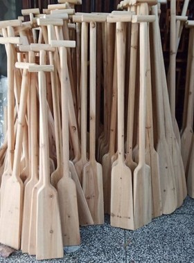 1米-2米实木船桨木质划桨桨板手摇桨漂流桨龙舟桨装饰桨表演桨