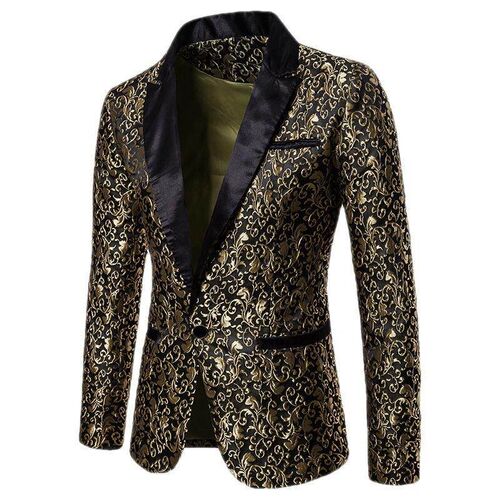 Mens style color large body formal suit mens style lapel