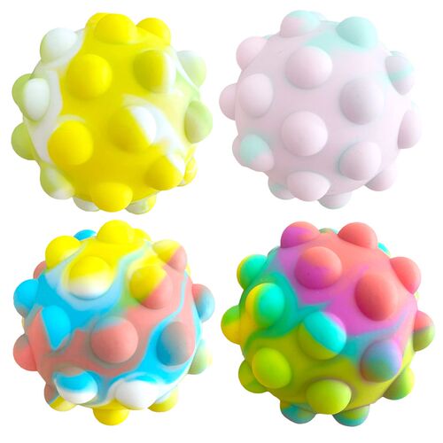 Stylish 3D Pop Pinch Ball Silicone Push It Bubble Balls Anti