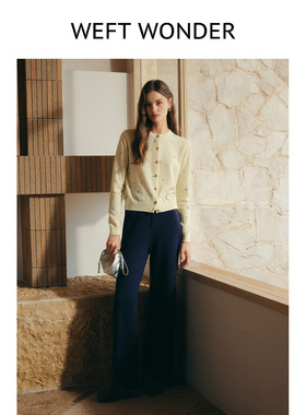 WEFT WONDER 2026年早春新款趣味发财印花开衫