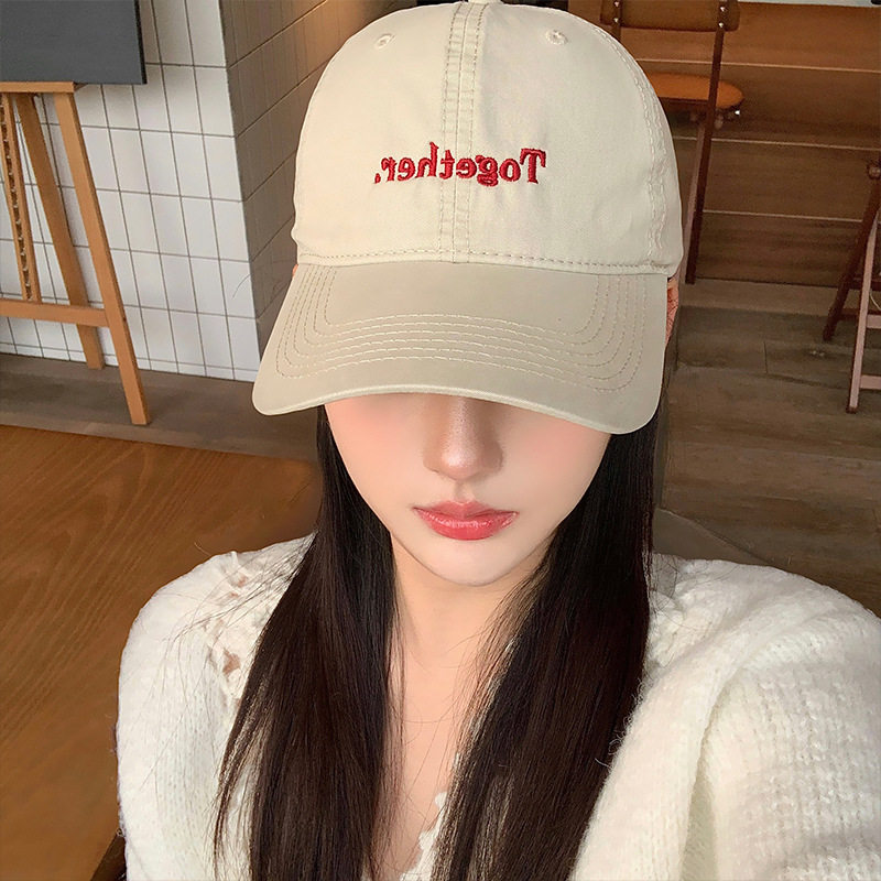 韩版米色字母棒球帽女2025年春新款加大加深软顶帽子大帽檐鸭舌帽,服饰配件/皮带/帽子/围巾,帽子,淘宝优惠券,粉丝福利购,淘宝优惠卷