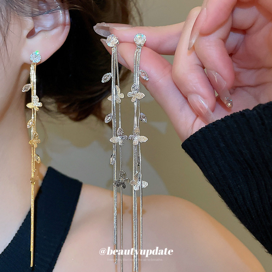 银针锆石流苏耳钉精致小众气质耳坠耳环轻奢高级感耳饰女,饰品/流行首饰/时尚饰品新,银饰耳饰,淘宝优惠券,粉丝福利购,淘宝优惠卷