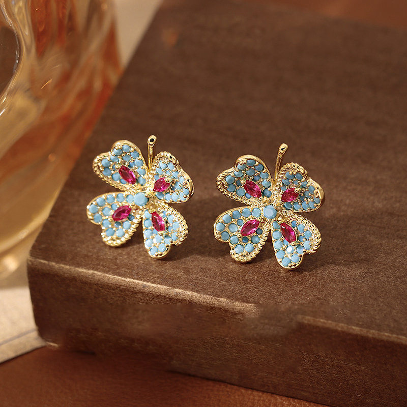 银针镶钻花朵耳钉中古vina小众气质百搭耳环轻奢高级感耳饰女,饰品/流行首饰/时尚饰品新,银饰耳饰,淘宝优惠券,粉丝福利购,淘宝优惠卷