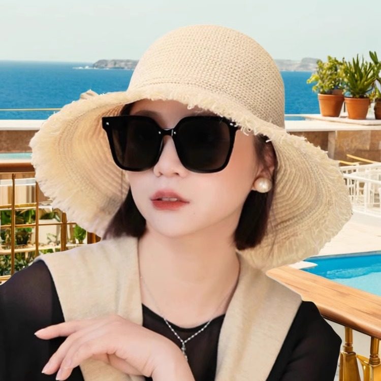 夏天遮阳帽女日系手工编织大帽檐渔夫帽韩版时尚百搭气质太阳帽子,服饰配件/皮带/帽子/围巾,防晒帽,淘宝优惠券,粉丝福利购,淘宝优惠卷