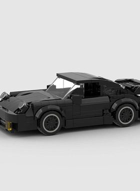 MO积木兼容83496黑色保时捷9urbo创意益智儿童玩具拼搭