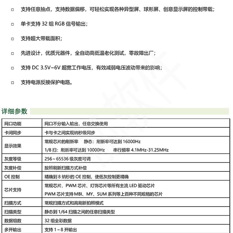 中航接收卡ZH-T16(原CR75-16)全彩大屏幕LED显示屏同步系统控制卡