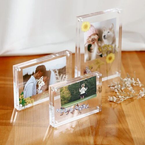 Acrylic Photo Frame Transparent Magnetic Picture Frame Kpop