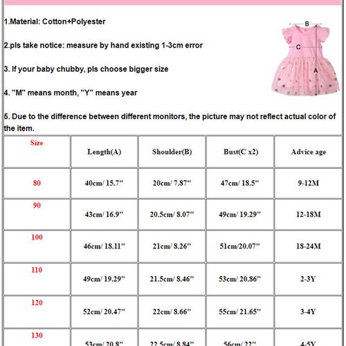 Baby Girls Summer Birthdays Dresses Newborn Baby Fashion Cot