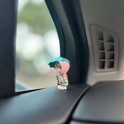 4PCS Car Interior Decoration Accessories Cute Cartoon Umbrel