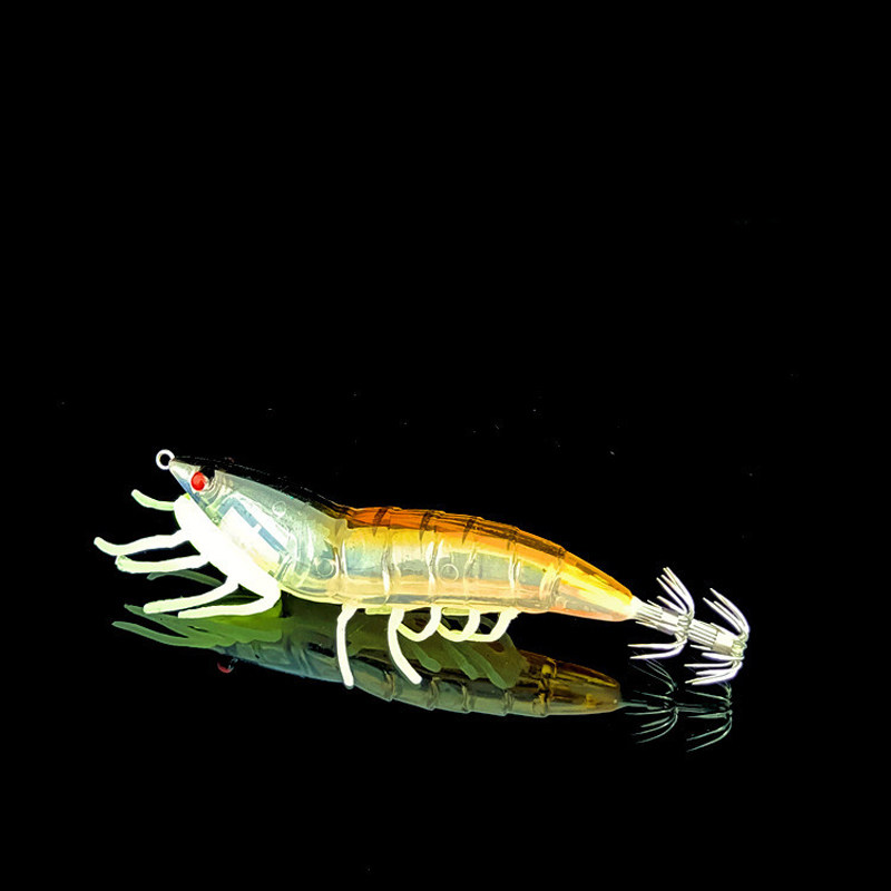 夜光木虾装仿真虾软饵路亚假饵鱿鱼钩软脚带响珠墨鱼乌贼章鱼钩,户外/登山/野营/旅行用品,路亚饵,淘宝优惠券,粉丝福利购,淘宝优惠卷