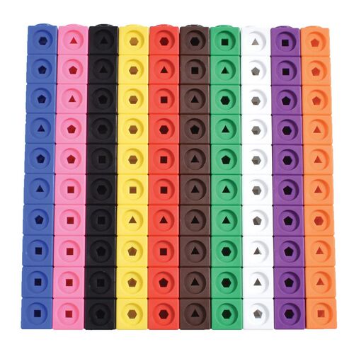 100pcs Numberblocks Multilink Linking Counting Cubes Snap