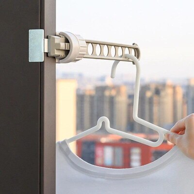 Outdoor Travel Portable Window Frame Clothes Hanger Portable