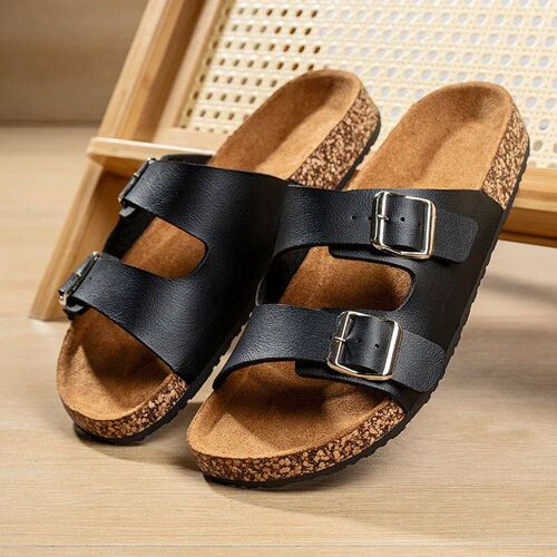 Summer Men Women Slippers Platform Cork Slides Outdoor