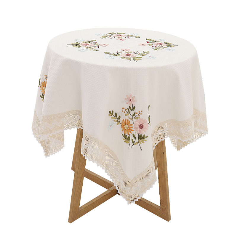 正方形布艺桌布加厚田园圆玻璃盖巾茶几台布小清新餐桌布,居家布艺,桌布,淘宝优惠券,粉丝福利购,淘宝优惠卷