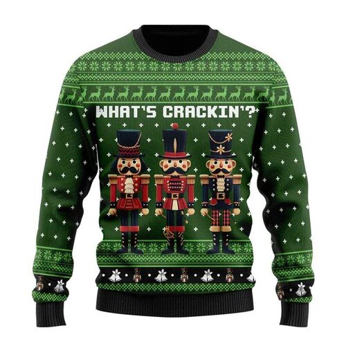 Cute Nutcracker 3D Printed Ugly Christmas Sweater For Women