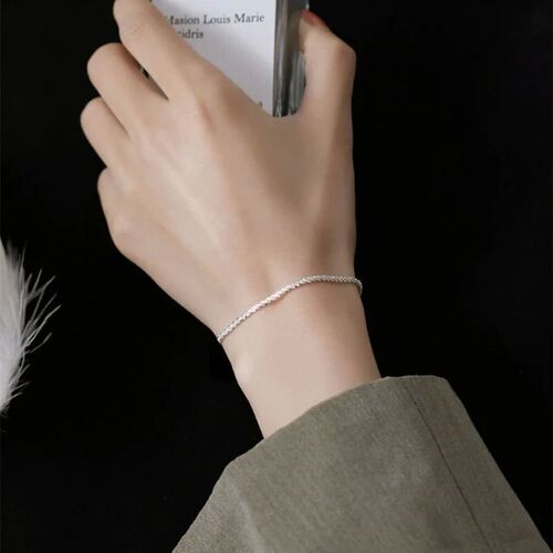 2023 New Silver Colour Sparkling Gypsophila Adjustable Brace