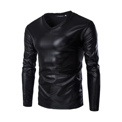 2025 Gilded Bright Face Costume Mens Slim Fit Long Sleeve T