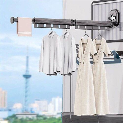 Scalable Clothes Drying Stand Portable Suction Cup Folding