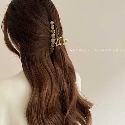 Opal Grab Clip Back Head Fixed Hair Alloy Large Medium Clip