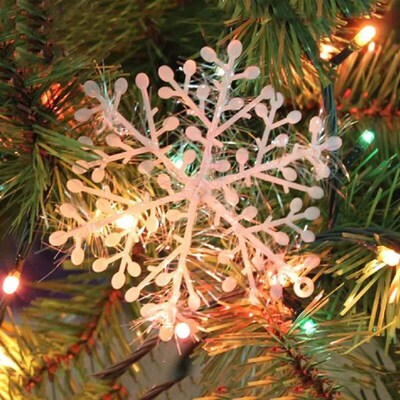 30Pcs Large Christmas Snowflakes Ornaments Xmas Tree Hanging