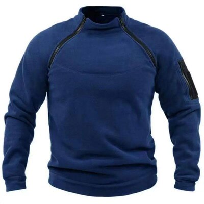Mens Sweater Loose Solid Color Outdoor Warm Breathable Tact