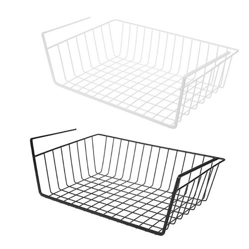 Kitchen Rack Hanging Under Cupboard Iron Storage Shelf Mesh
