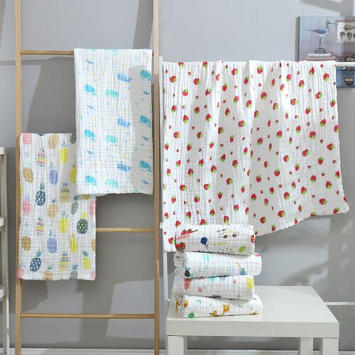 Childrens Blanket Baby Bath Towel tton Six-layer Soft Absor