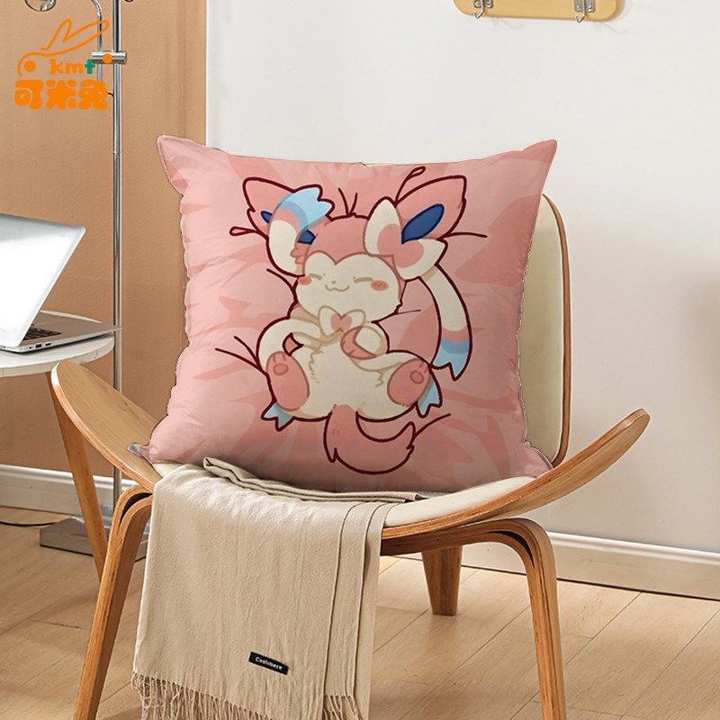 伊布家族仙子伊布宝可梦舒适抱枕办公室腰枕汽车靠垫床头沙发靠枕,居家布艺,靠垫/抱枕,淘宝优惠券,粉丝福利购,淘宝优惠卷