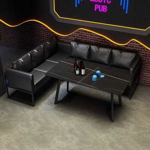 复古工业风酒吧清吧卡座沙发洽谈烧烤火锅店西餐厅咖啡馆桌椅