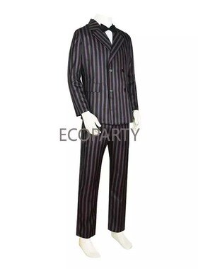 Wednesday Addams Family Gomez Cosplay Costume Wig Men Classi