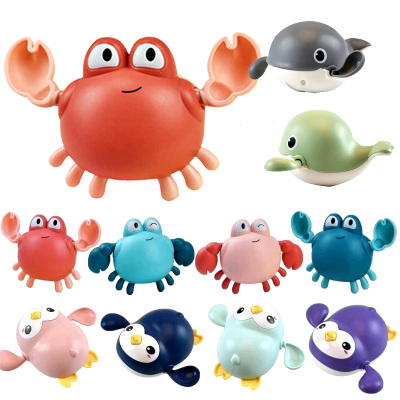 Baby Toys Bathing Ducks Cartoon Animal Whale Crab Swimming P