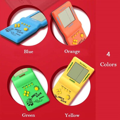 Classic Retro Handheld Game Players for Tetris Console Large