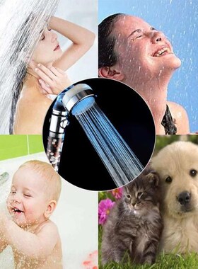 3 Color Changing LED Shower Head High Pressure Water Saving