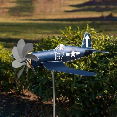 Stainless Steel Aircraft Wind Vane Metal Wind Vane Garden