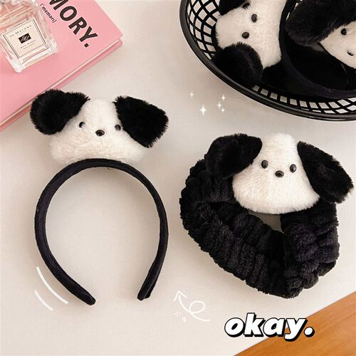 Cute Dog Hair Band Face Wash Top Cartoon Headband Funny Chil