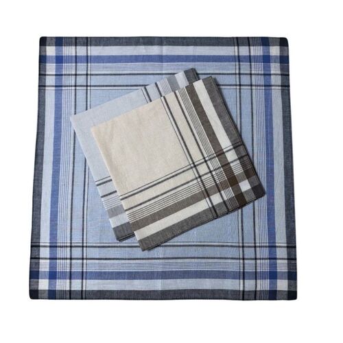 3-18PCS Vintage Satin Cotton Handkerchiefs 38cm Classic Soft
