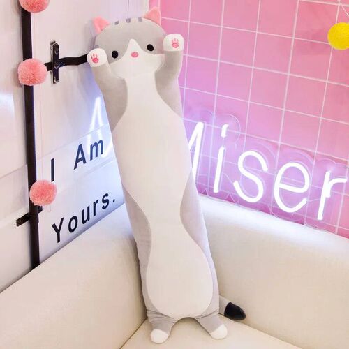 Childrens Toy Stuffed Animal Pillow Cute Cat Pillow Soft Pl