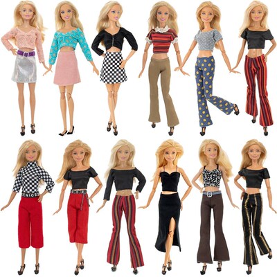 Conjunto de roupas Barbie, vestido de festa para Barbie, sai