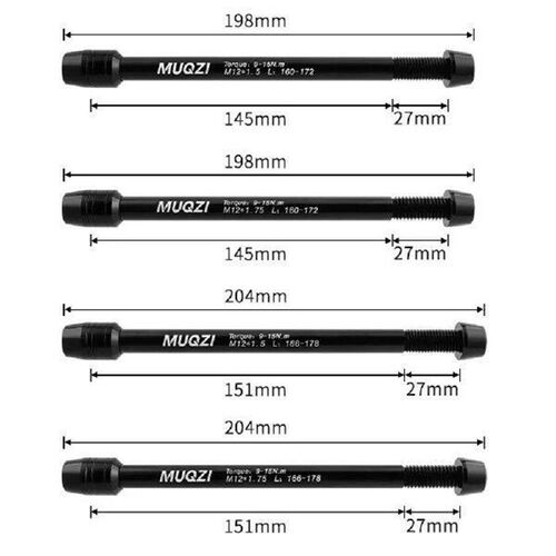 Front Rear Axle Bike Thru Axle Bike Shaft Axle Lever Bike