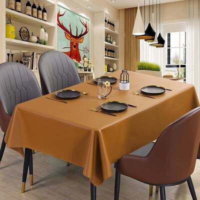 Leather table cloth waterproof oil free tea a few table pads