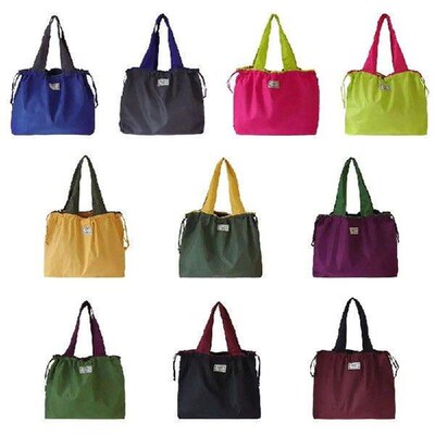 Foldable Reusable Foldable Drawstring Supermarket Shopping