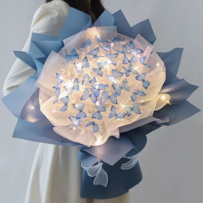 Mothers Day Gift Simulation Butterfly Bouquet Material Pack