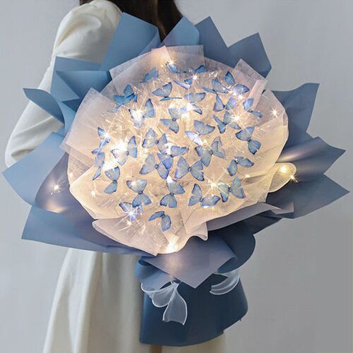 Mothers Day Gift Simulation Butterfly Bouquet Material Pack