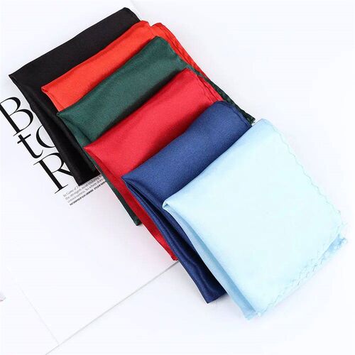 15 Colors Men White Handkerchief Suit Pocket Towel Accessori